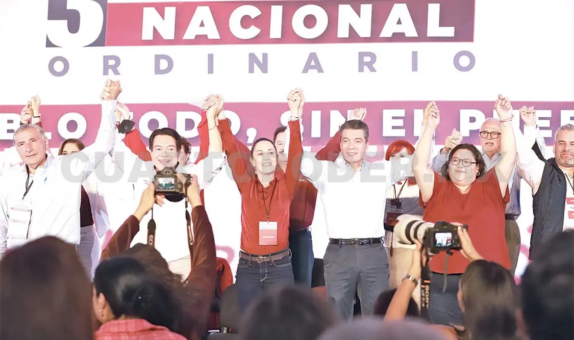 Escandón Cadenas asistió al Tercer Congreso Nacional Ordinario del partido Movimiento Regeneración Nacional (Morena). CP