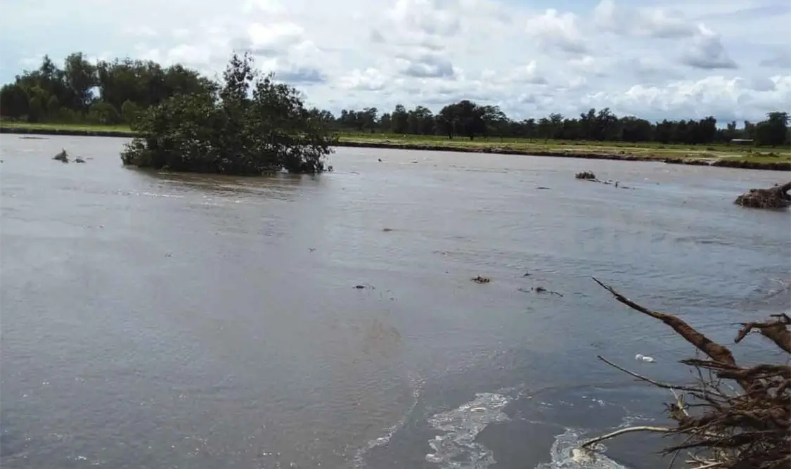 Zona baja de Huixtla en riesgo