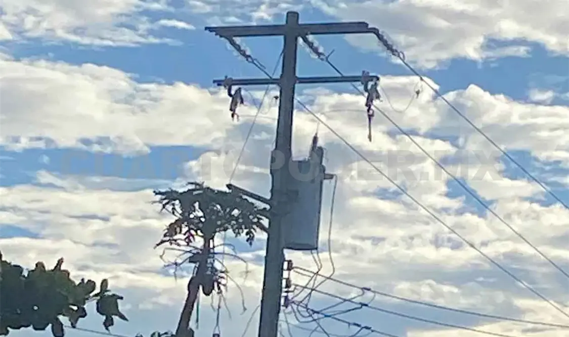 Familias sin luz por falla en los transformadores