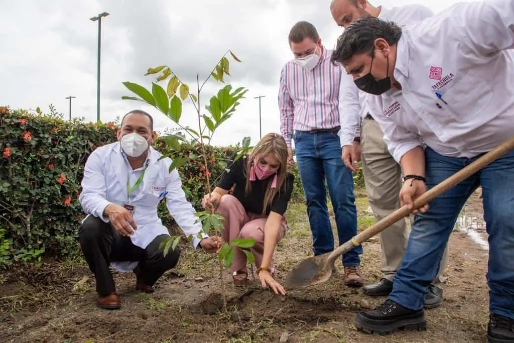 ROSY URBINA ENCABEZA CAMPAÑA DE REFORESTACIÓN EN CIUDAD SALUD