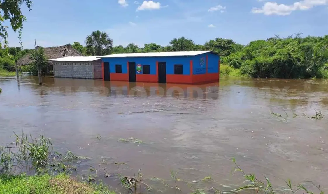 Viviendas encharcadas, el acumulado de las lluvias