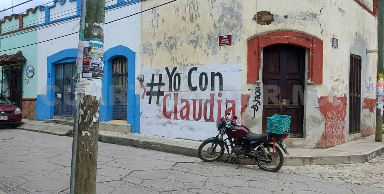 Denuncian publicidad política en la zona de monumentos