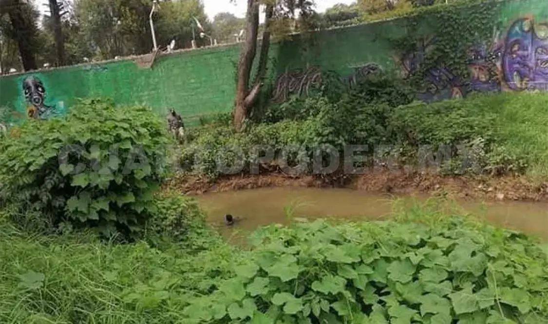 Asaltante se avienta a río para evitar ser linchado