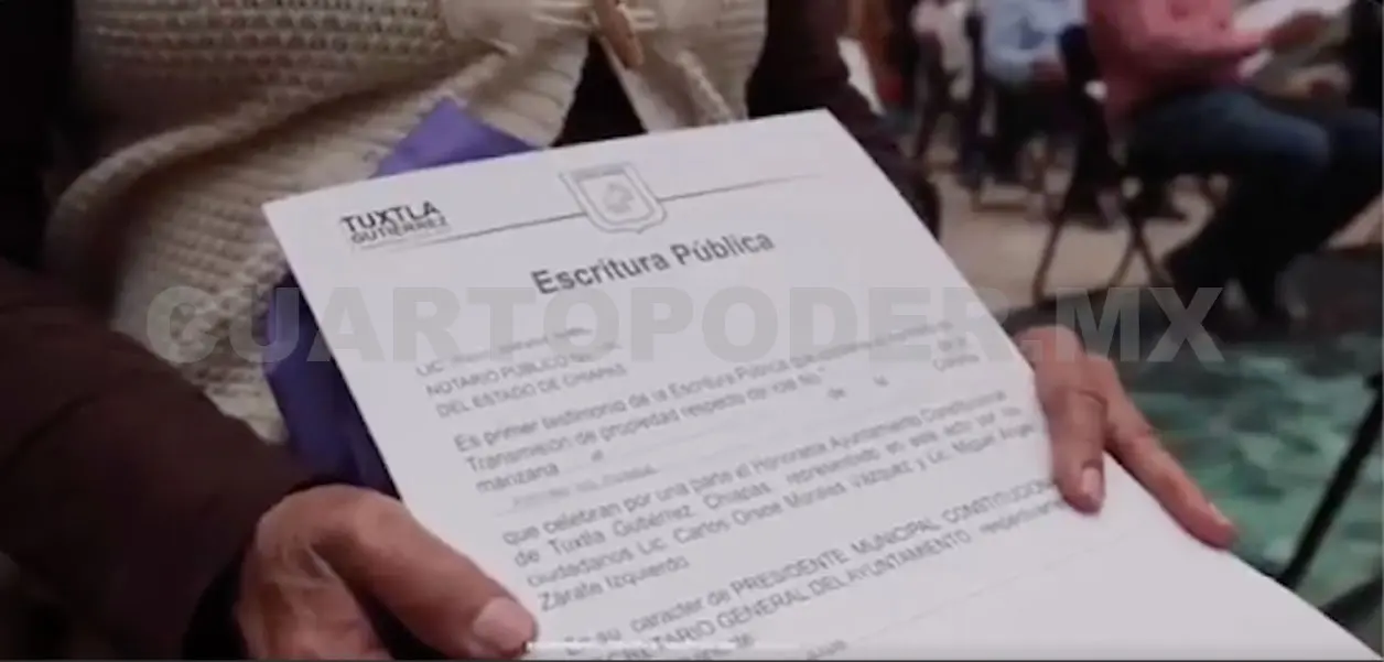 Mil 500 familias cuentan con escrituras públicas