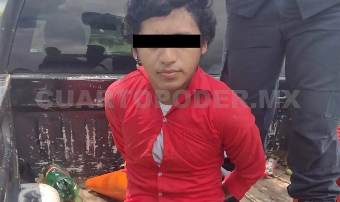 Detienen a delincuente; operaba mediante redes