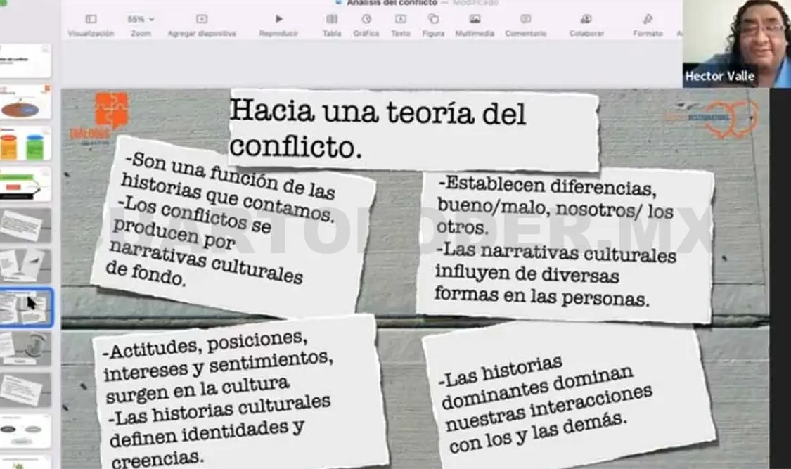 Realizan conferencia sobre análisis del conflicto