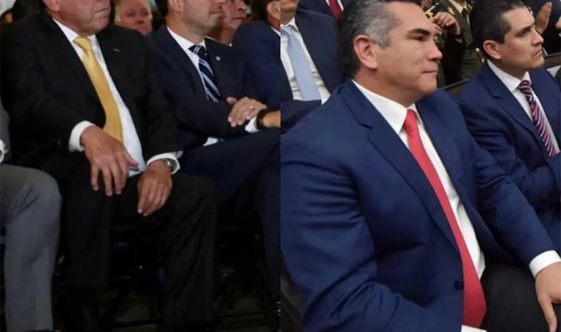 Un mitin de la nueva gobernadora de Aguascalientes, Teresa Jiménez, reencontró a los tres dirigentes de la coalición. Cortesía
