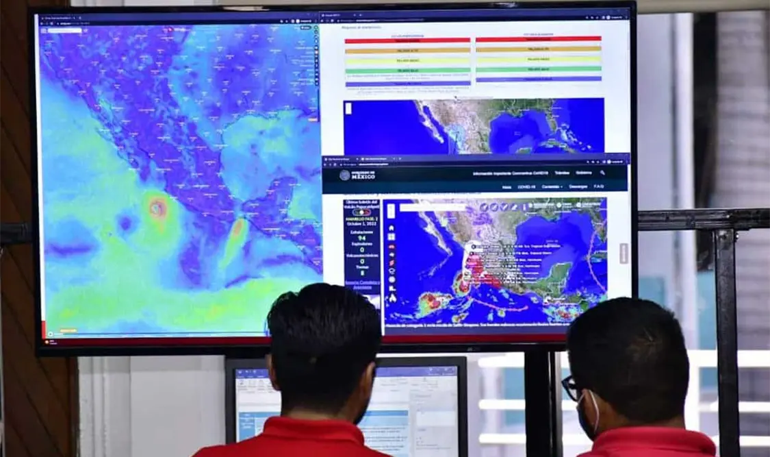 La tormenta tropical Orlene evolucionó a huracán categoría 1. Cortesía