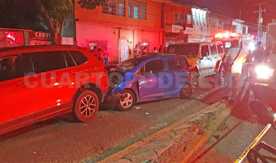 Fausto “N” presuntamente manejaba en estado de ebriedad su camioneta Jeep y no pudo frenar a tiempo. Ulises López / CP