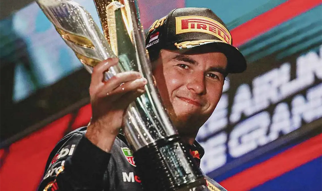 Sergio Pérez es el ganador del GP de Singapur