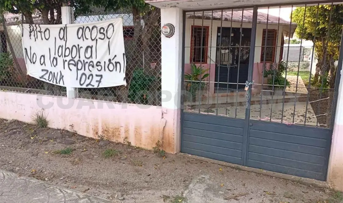 Maestros denuncian acoso laboral Zona 027