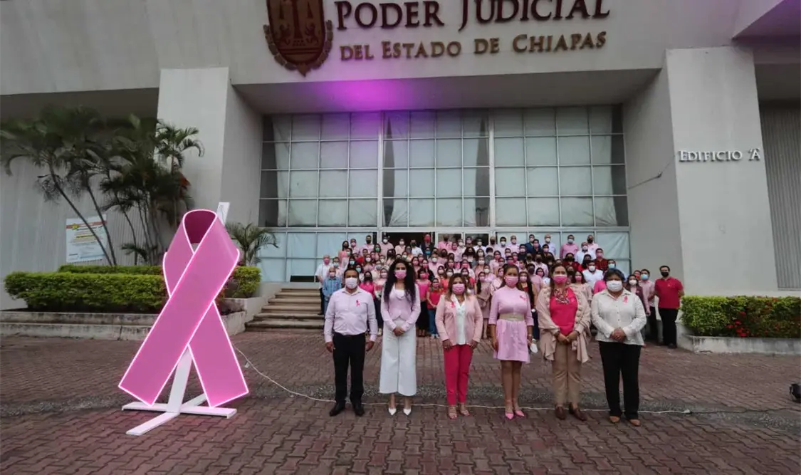 Realiza Voluntariado del Poder Judicial acciones para sensibilizar la Lucha Contra el Cáncer de Mama