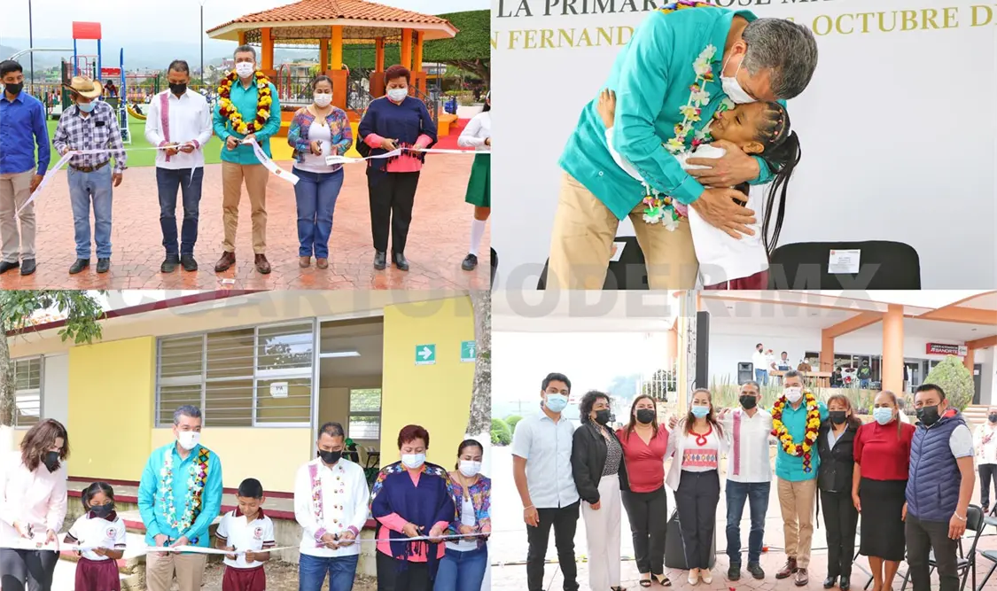 Inaugura REC aulas y el parque central