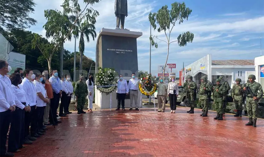 Reinstalan estatua de Belisario Domínguez