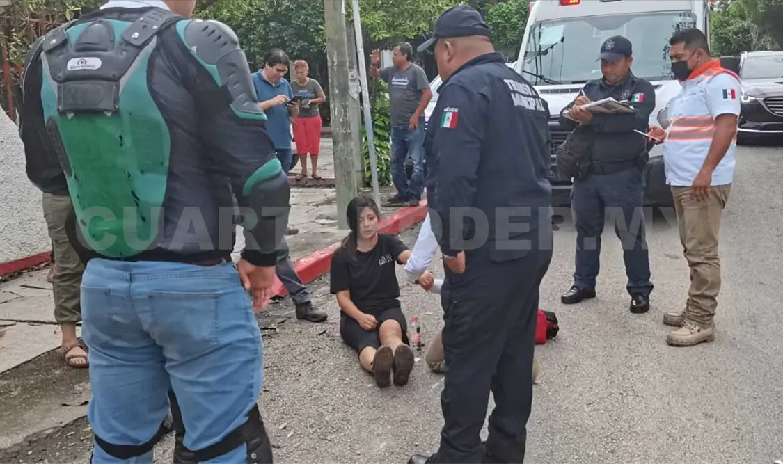 El accidente ocurrió la tarde del sábado en el bulevar Juan Sabines en la colonia Fovissste II. Ulises López / CP