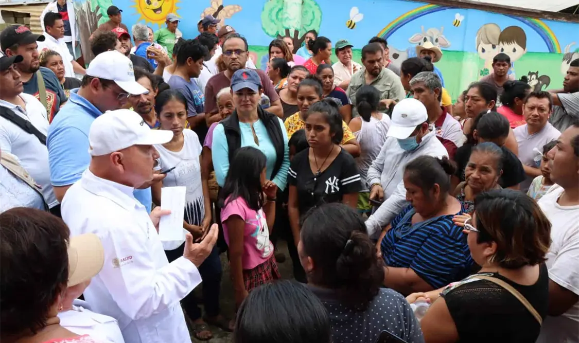 Dr. Pepe Cruz coordina operativo de salud para atender a población damnificada de Pichucalco