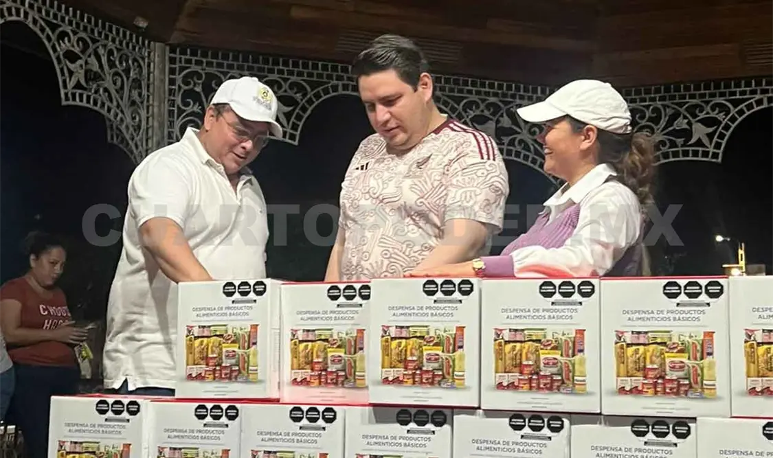 Morena lleva ayuda a los damnificados por Karl