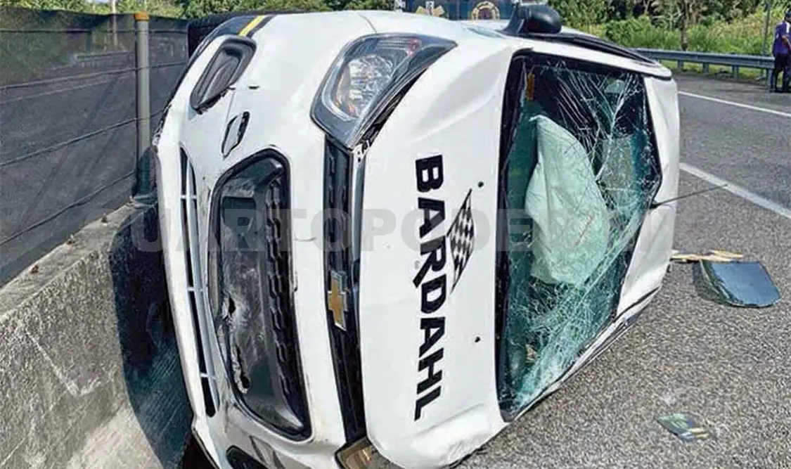“Volaba” en la Costera y acaba accidentándose
