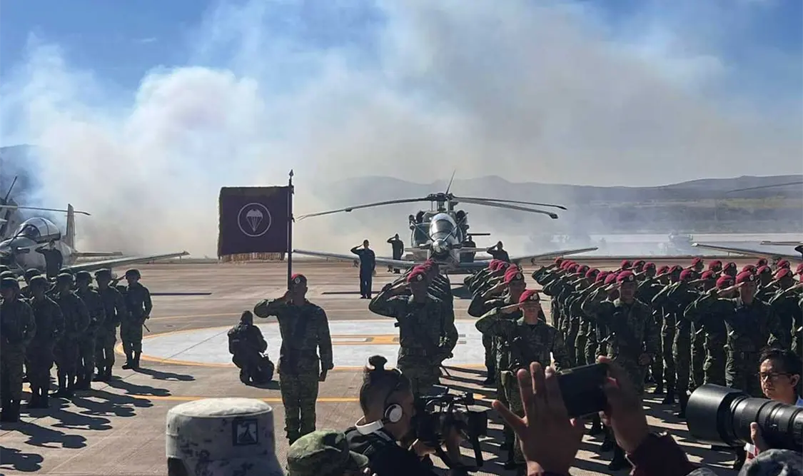 Más de mil 500 son guardias nacionales y el resto pertenece al Ejército y Fuerza Aérea Mexicanos. Cortesía