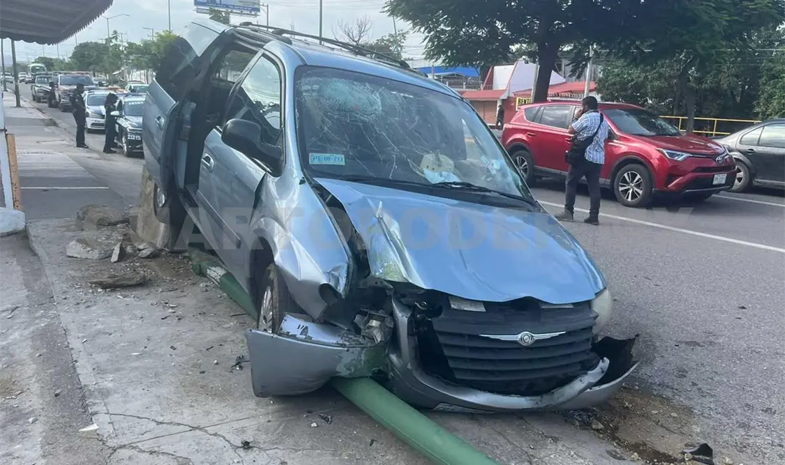 El accidente ocurrió la tarde del sábado en la carretera Panamericana, concretamente a la altura de la colonia Plan de Ayala. Ulises López / CP