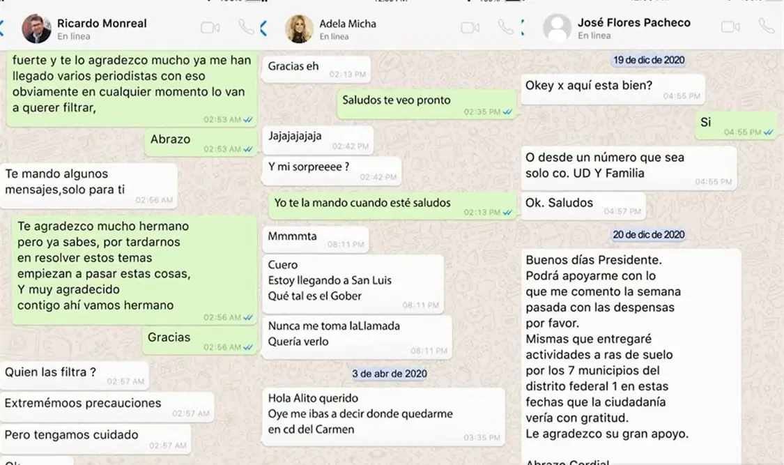 Cuestionan chats revelados por Layda Sansores