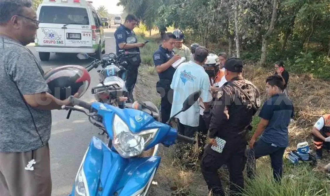Accidente deja a dos personas lesionadas