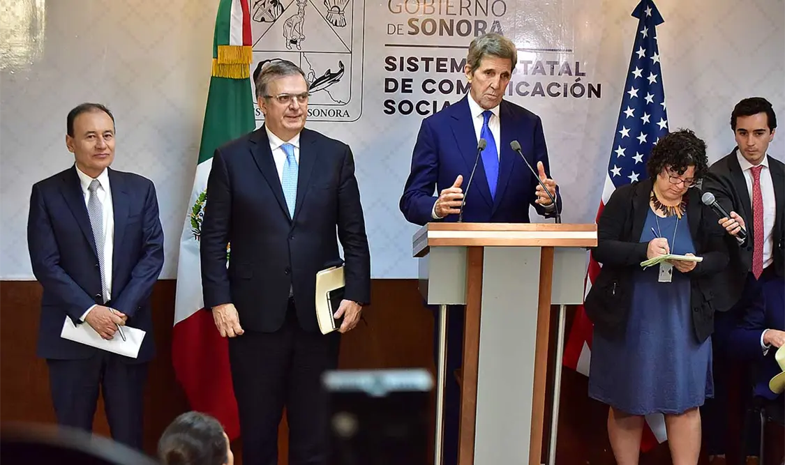 Gabinete de AMLO expuso a John Kerry avances en apoyo al medio ambiente: Ebrard. Cortesía