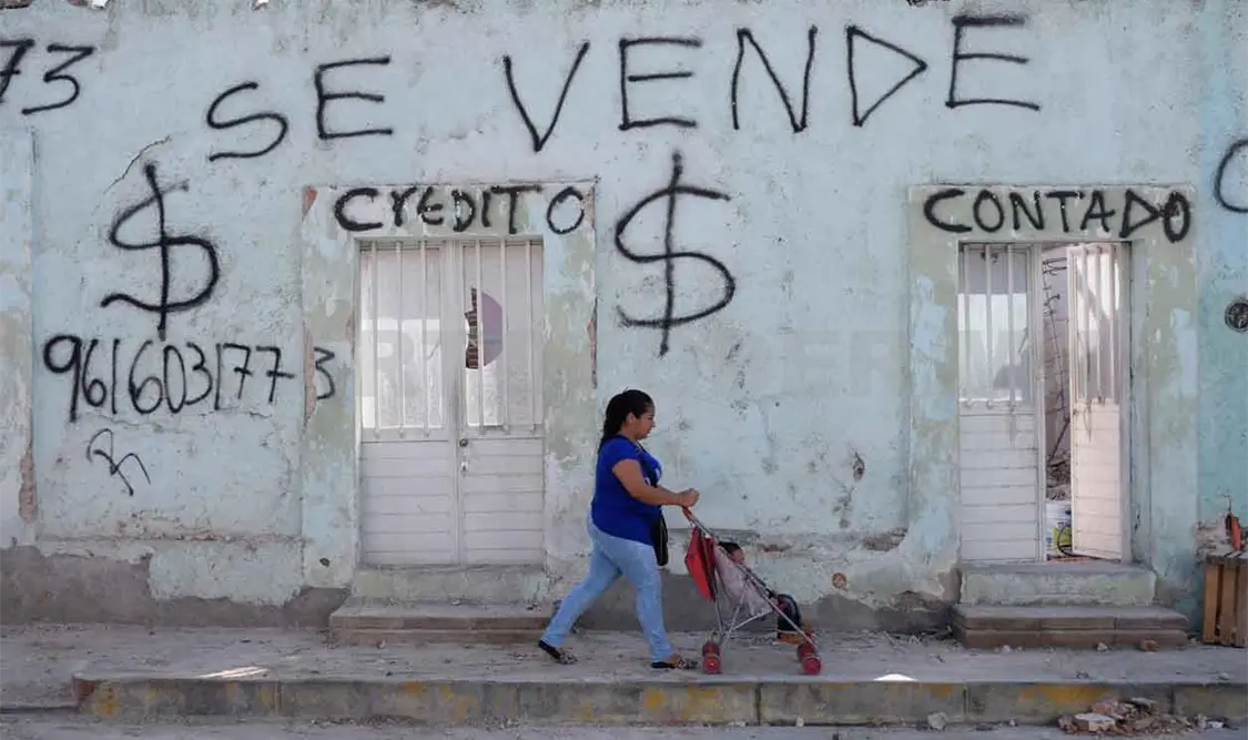 Mercado inmobiliario en recesión