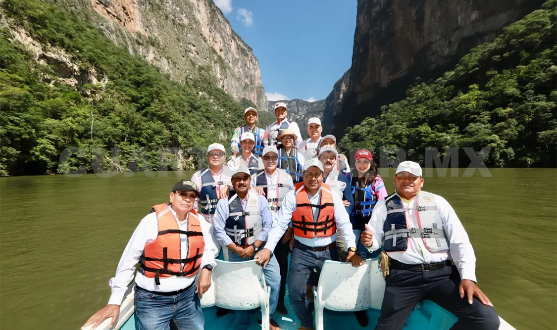 Supervisa REC labor de limpieza en el Cañón del Sumidero
