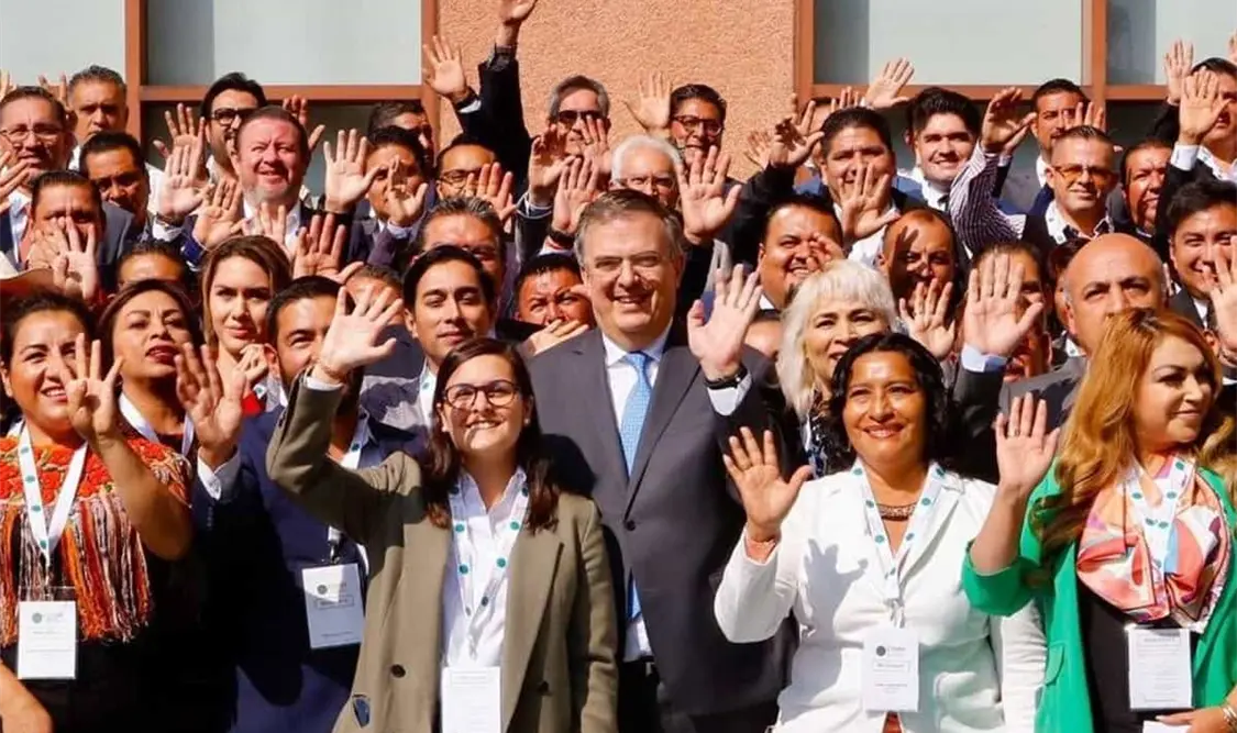 “La alianza con municipios es para lograr inversión extranjera directa en distintas regiones del país”, dijo Marcelo Ebrard. Cortesía