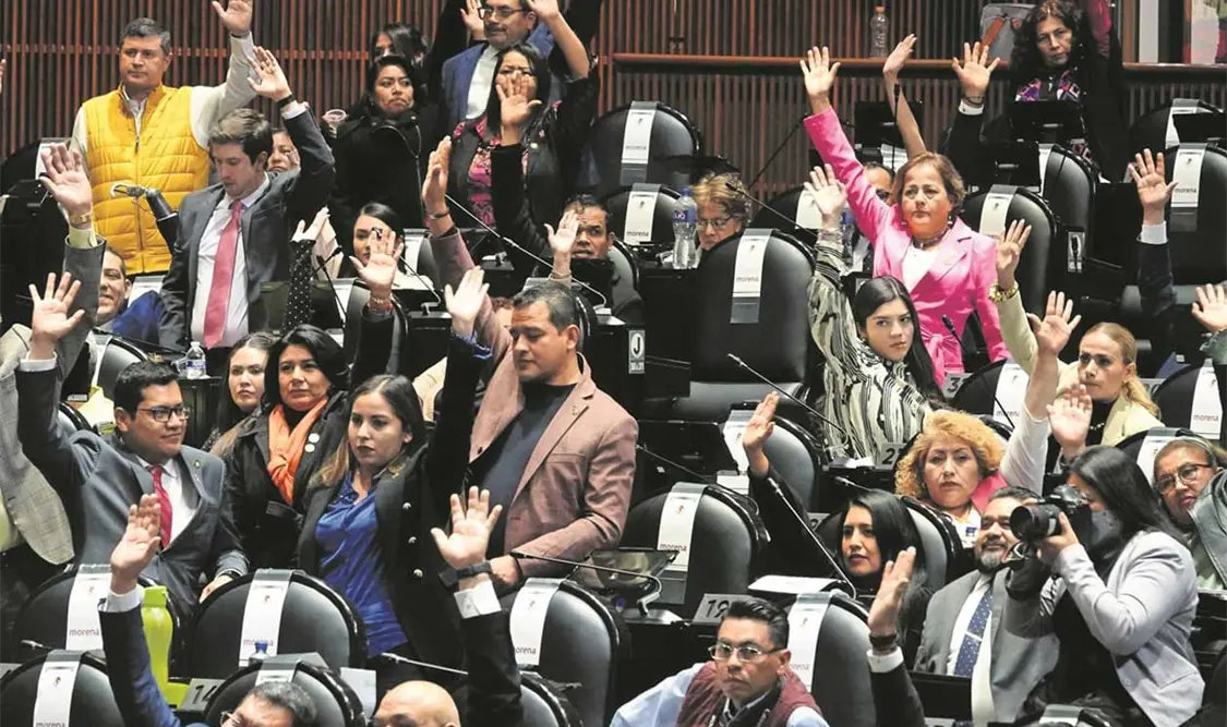 Con 264 votos a favor de Morena, PT y PVEM, y 217 en contra, fue avalado el dictamen. Cortesía