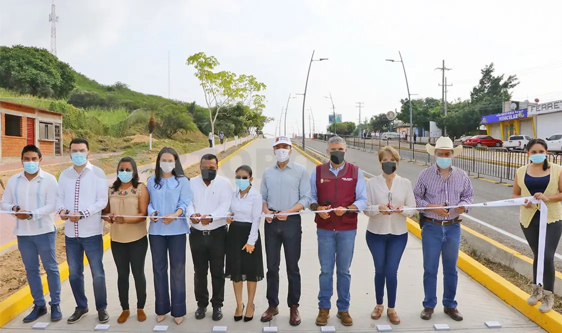 Inaugura REC obra vial en Cintalapa