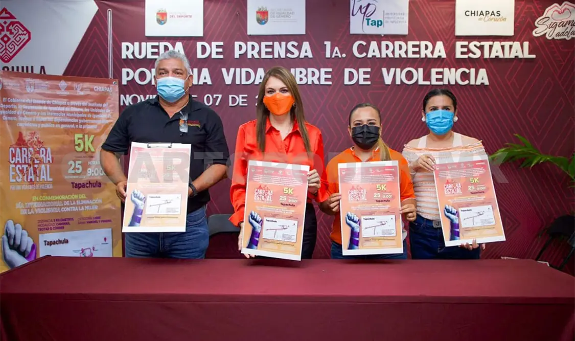 Realizarán carrera contra violencia hacia las mujeres