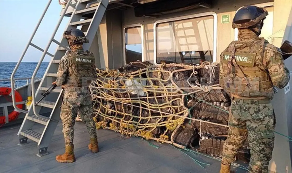 Aseguran mil 312 kilos de cocaína