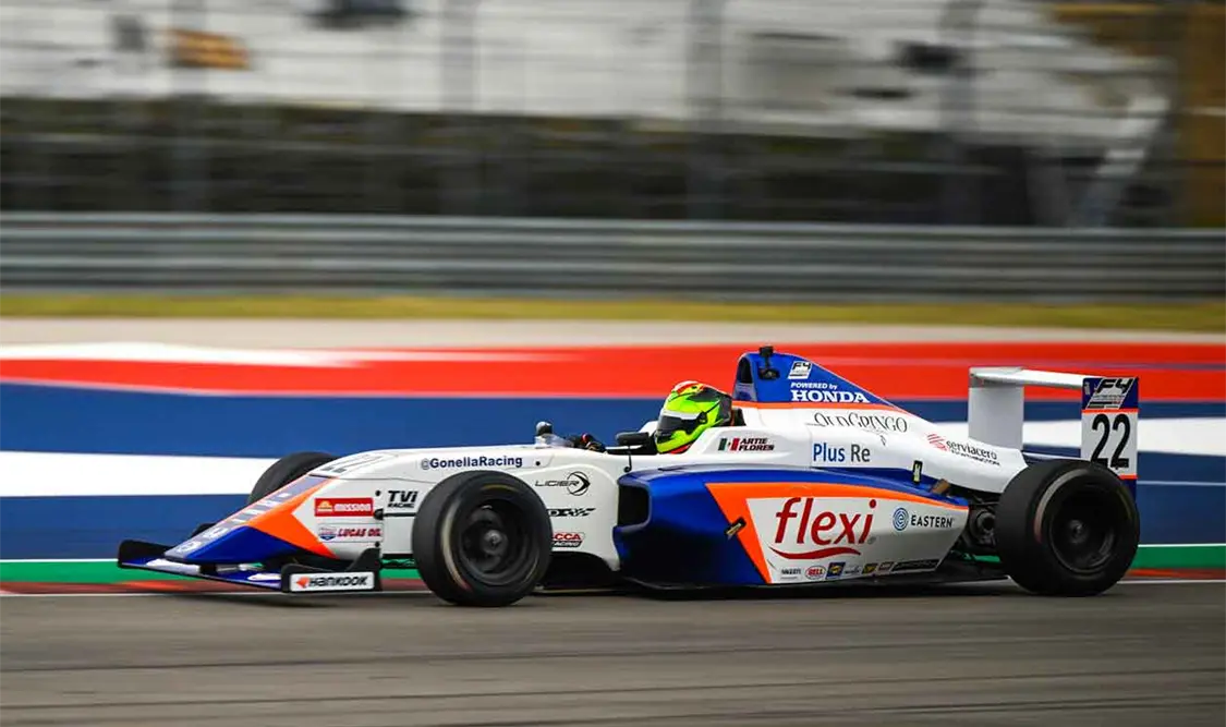 Arturo Flores cierra temporada en la F4 US
