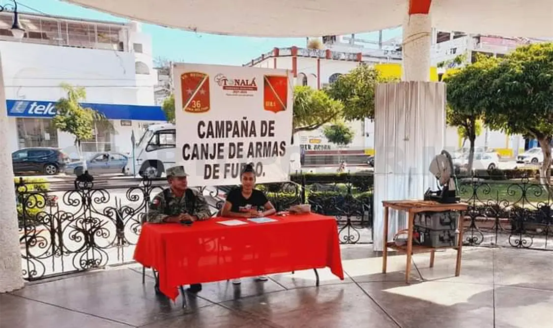 Canjean armas por electrodomésticos