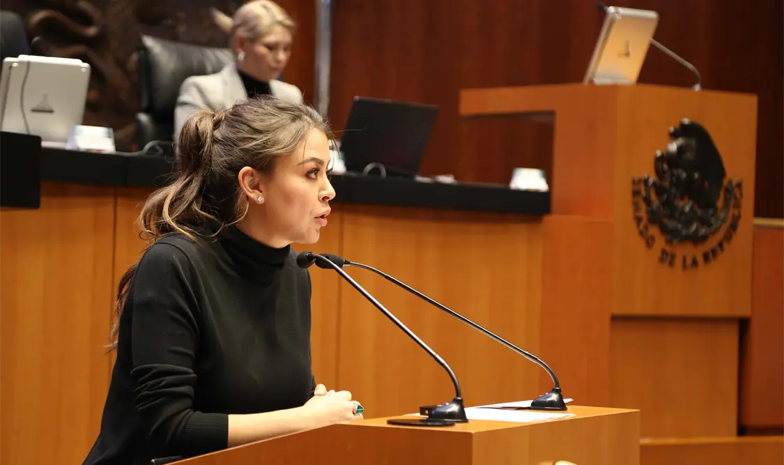 Sasil De León dialoga en comparecencia de Raquel Buenrostro ante el Senado de la República