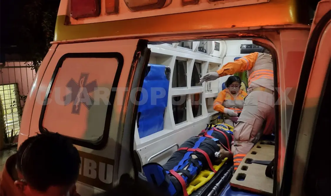 Ebrio conductor provoca accidente múltiple; un herido