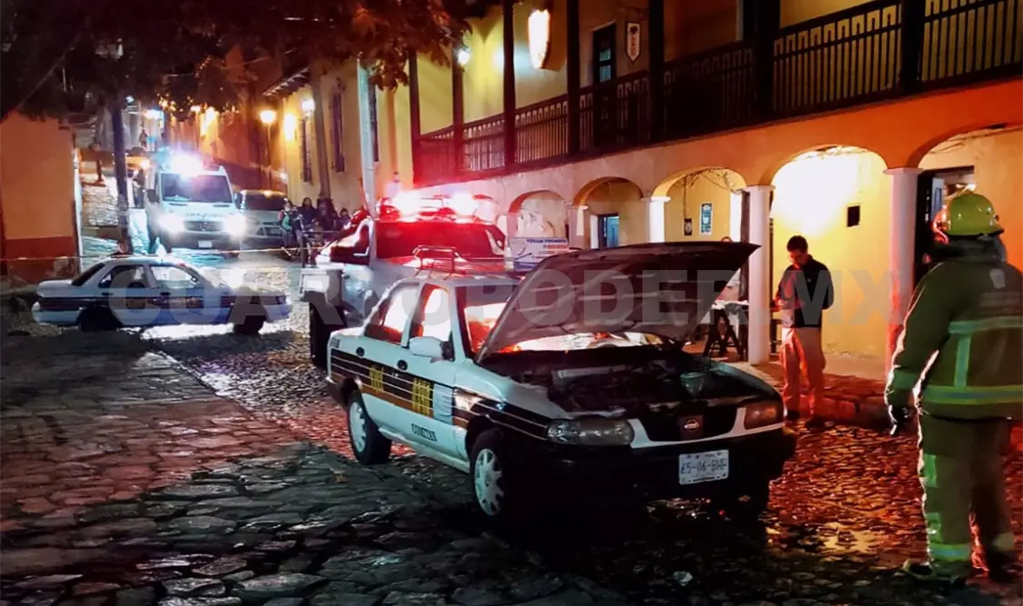 Se incendia taxi en el barrio La Pila