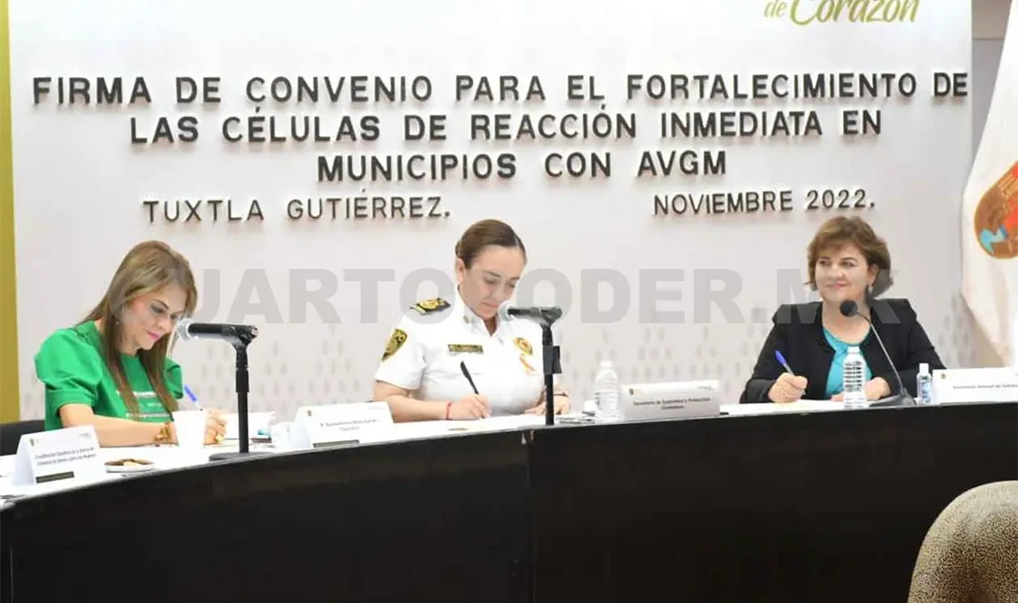 Firman convenio para erradicar violencia femenina