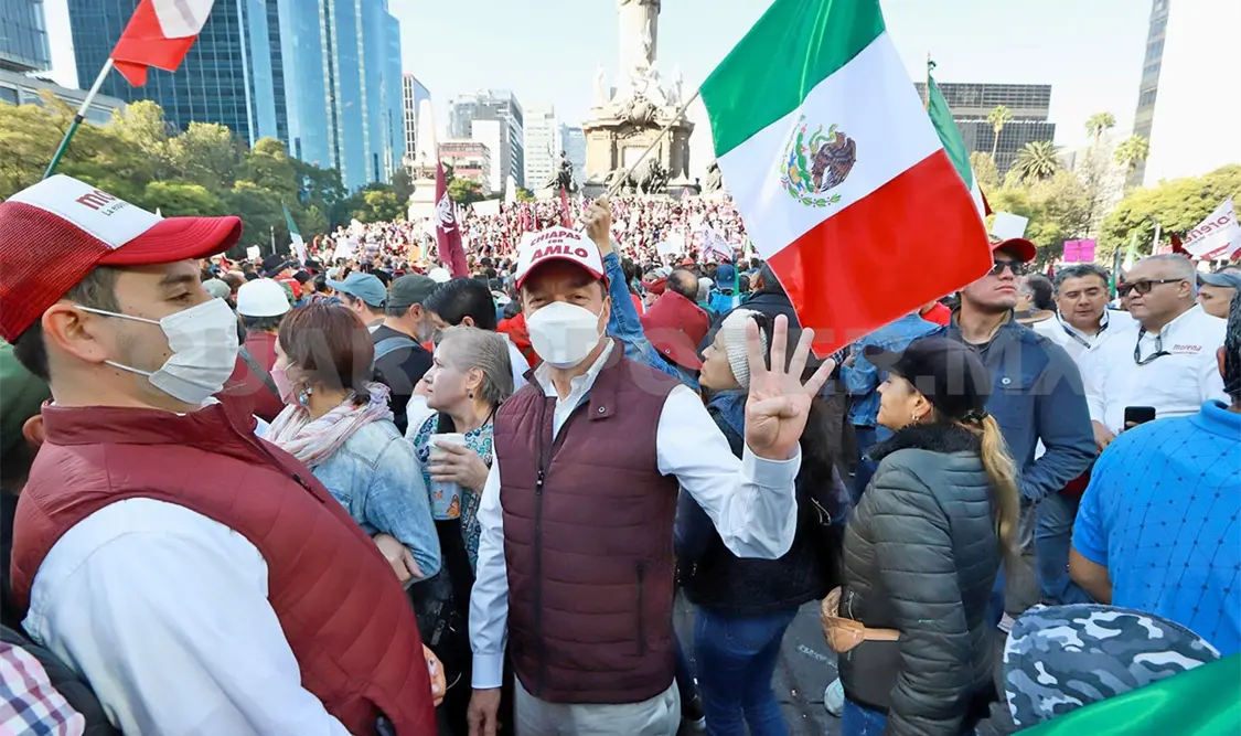 Marcha junto a AMLO tras cuatro años de transformación