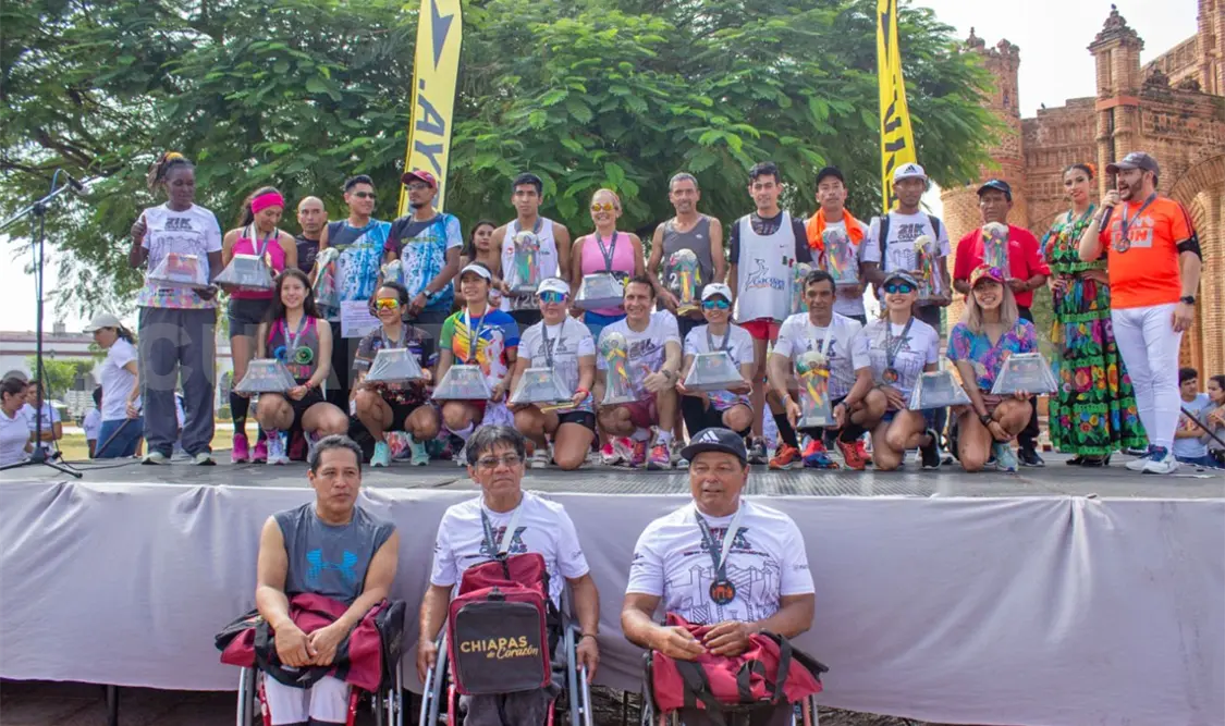 Oaxaca triunfa en el Medio Maratón Chiapas
