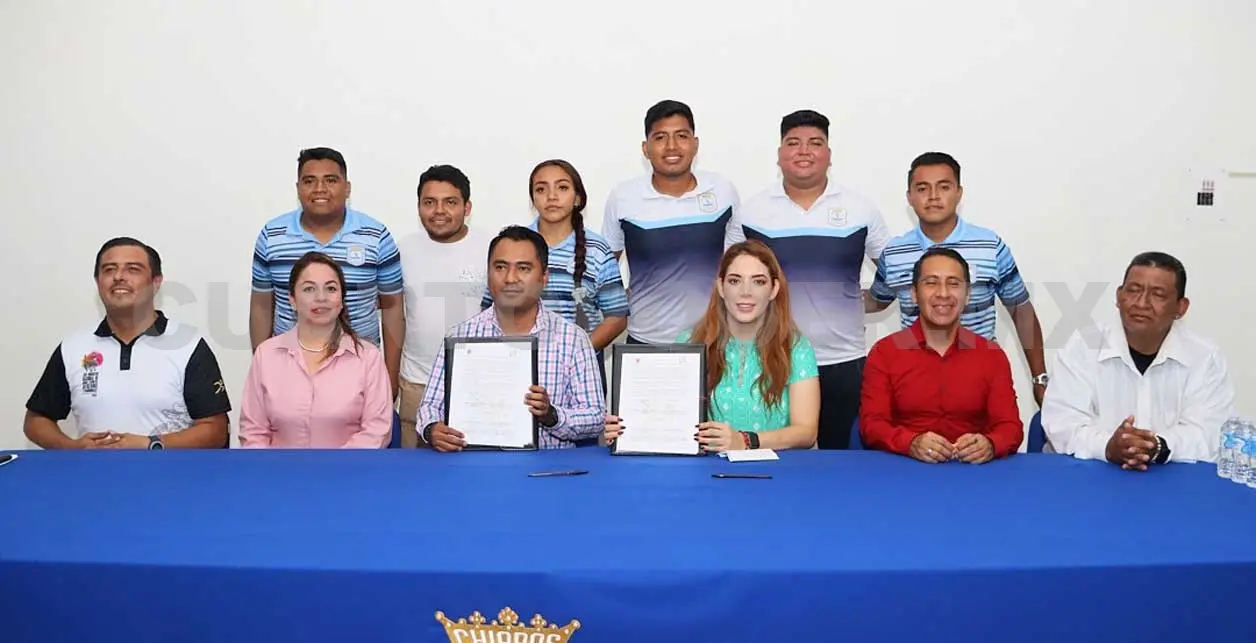 Firman convenio interinstitucional deportivo