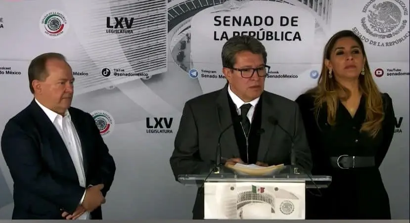Monreal comentó que en el Senado el proceso de análisis del Plan B será abierto. Cortesía
