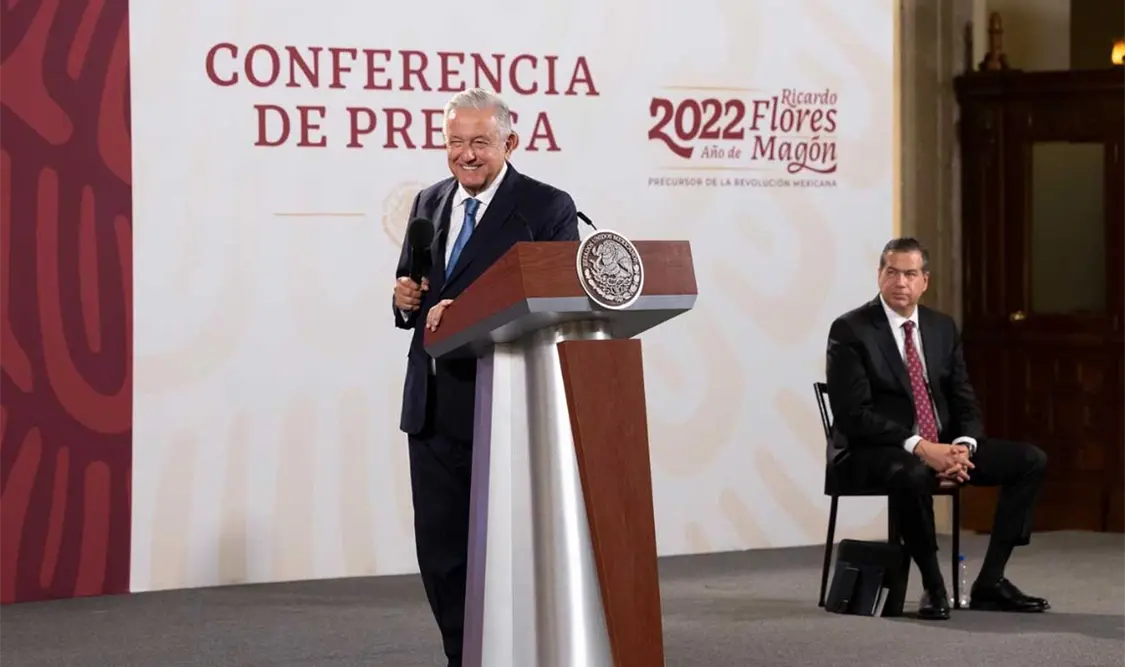 El presidente Andrés Manuel López Obrador refrendó el compromiso del Gobierno de México de fortalecer los principios democráticos. Cortesía