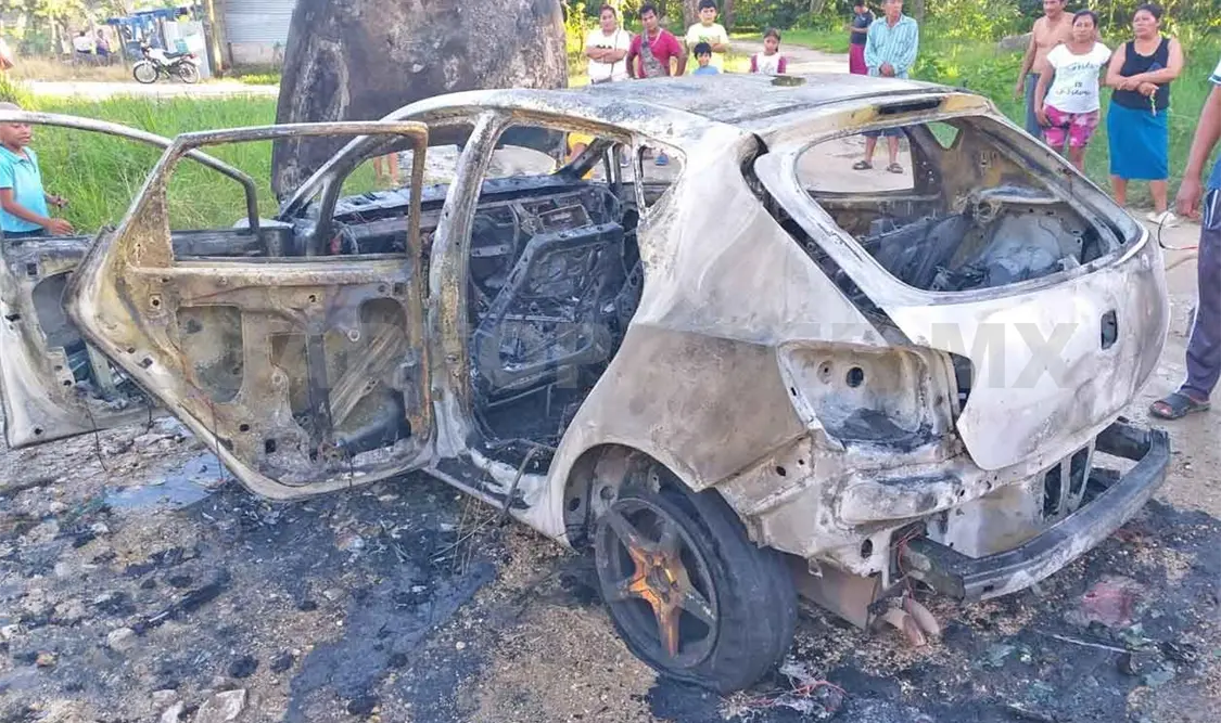 Se incendia Seat Ibiza y termina en cenizas