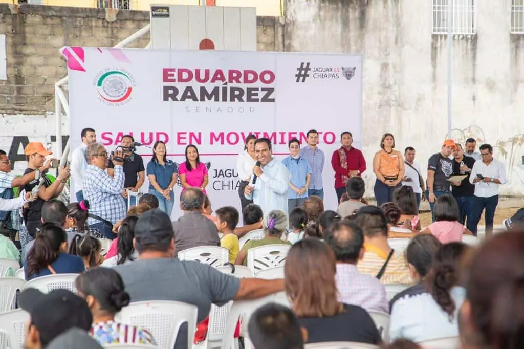 Eduardo Ramírez encabeza encuentro ciudadano y dialogo con colonos de Tapachula.