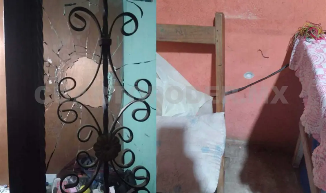 Familia es atacada a balazos en su casa