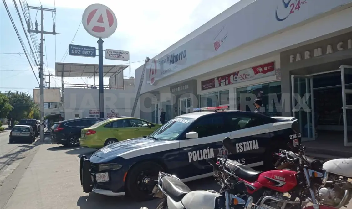 Sujeto ingresa a robar a farmacia y logra huir