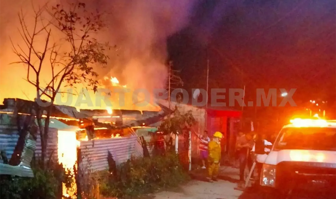 Humilde vivienda queda en cenizas tras incendio